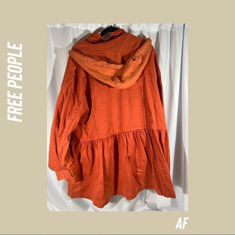 WE THE FREE NOCTURNE HOODIE JACKET IN ORANGE NWT MEDIUM - Picture 6 of 10